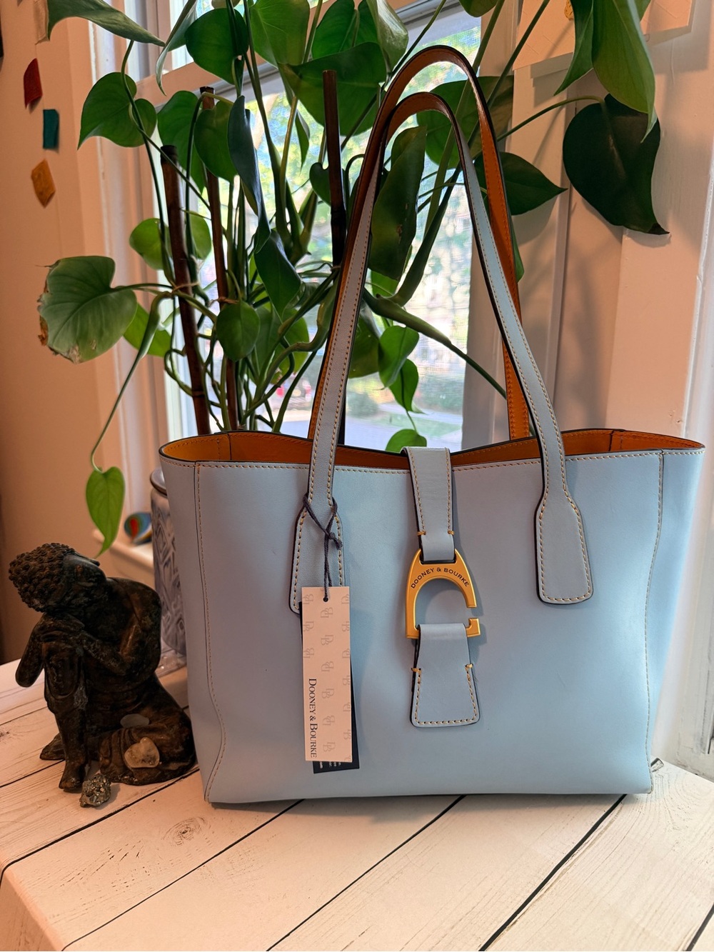 Dooney & Bourke | Caribbean Blue Small Shannon Leather Tote
